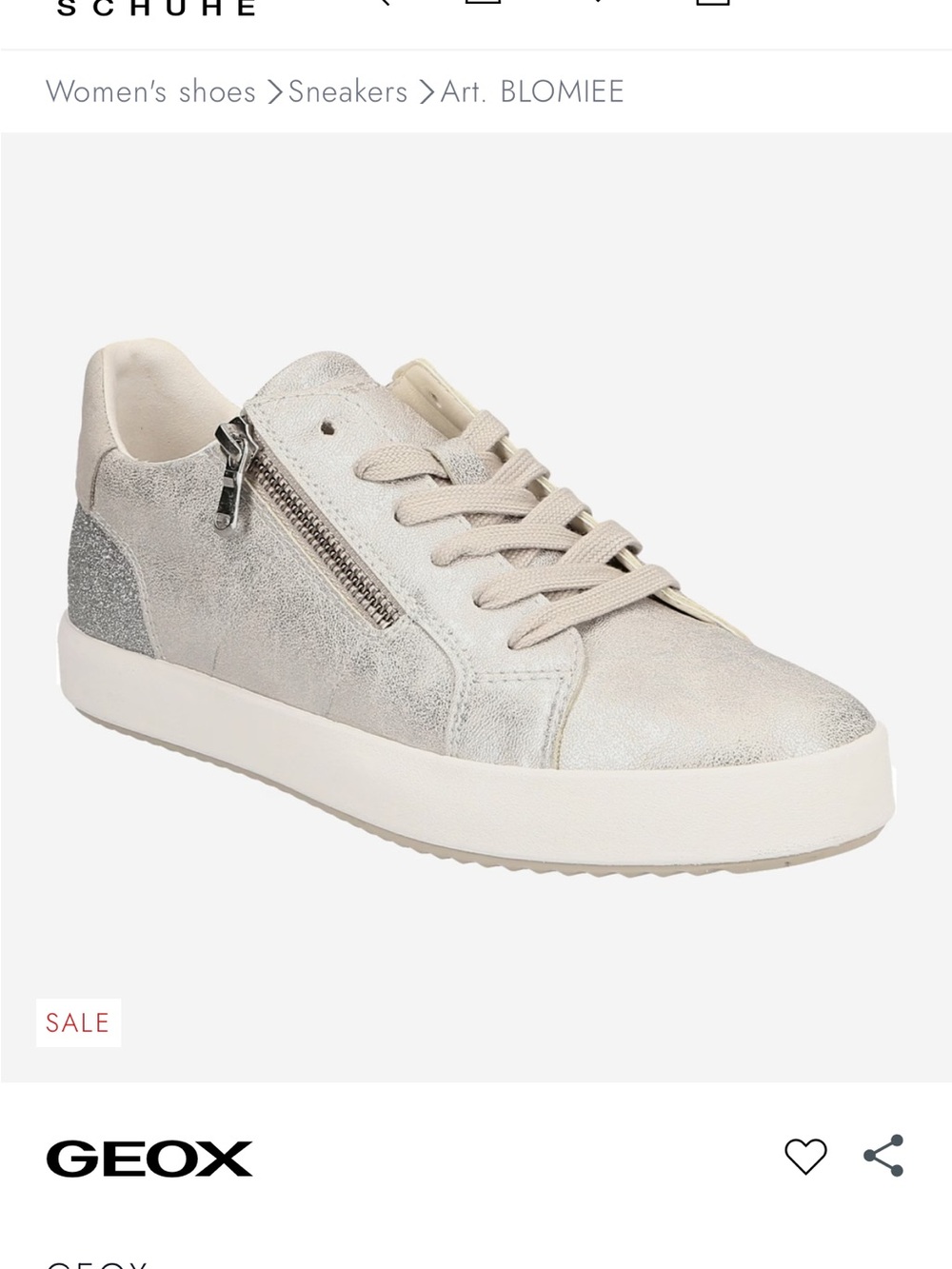 Geox Italian Leather Fashion Sneakers - Picture 10 of 10